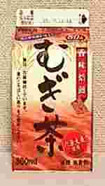 MEIJI　六条大麦使用　むぎ茶